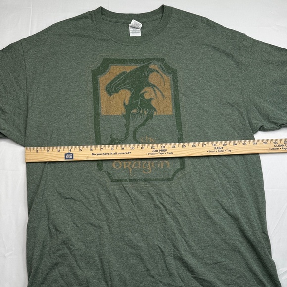 Lord of the Rings Green Dragon tavern T shirt xl men’s heather military green - Picture 4 of 7